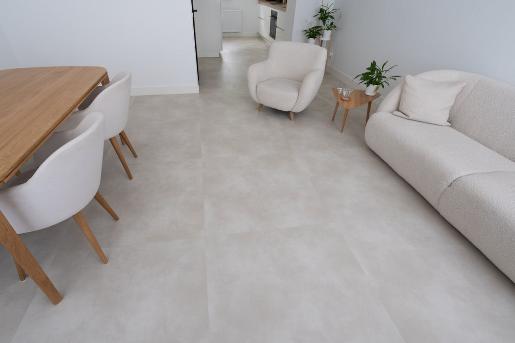 mFLOR 44715 Nuance XL Off White | PVC Tegel 90x90 cm | Dryback