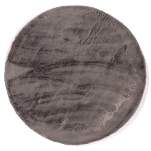Hoomlife Plush vloerkleed rond kleur 23 Taupe