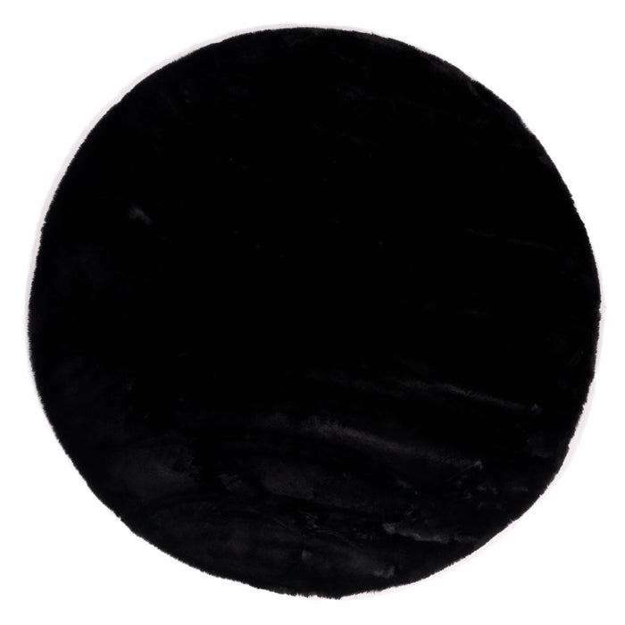 Hoomlife Plush vloerkleed kleur 25 Zwart detail 2