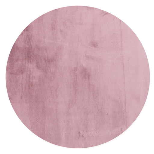 Hoomlife Plush vloerkleed rond kleur 44 Roze