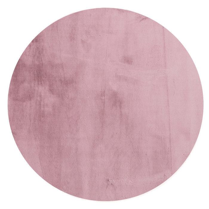 Hoomlife Plush vloerkleed rond kleur 44 Roze