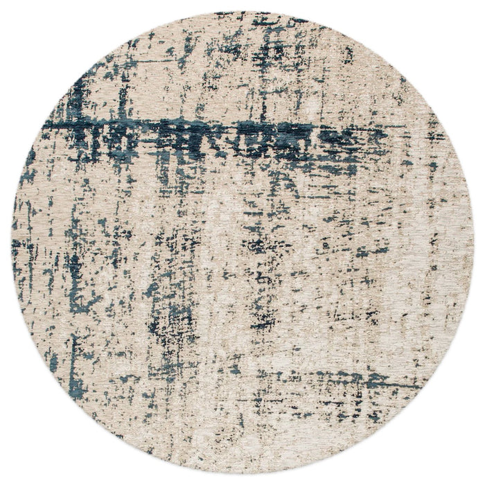 Mart Visser Prosper vloerkleed rond kleur 37 Blauw