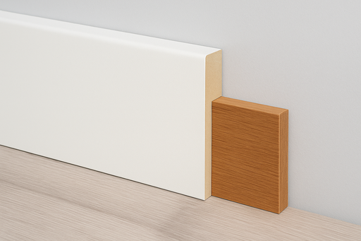 Overzetplinten | Gelakt RAL 9016 Verkeerswit / 18x90 mm (Met uitsparing 13x60mm)