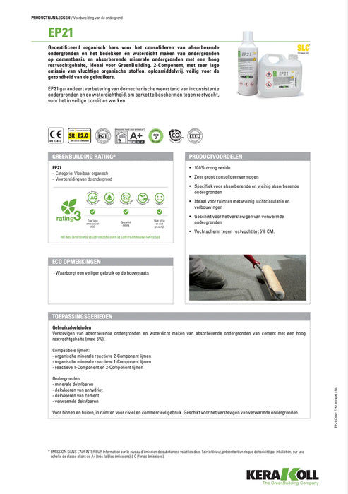 Kerakoll SLC Eco EP21 | 2- componenten primer 3.5L