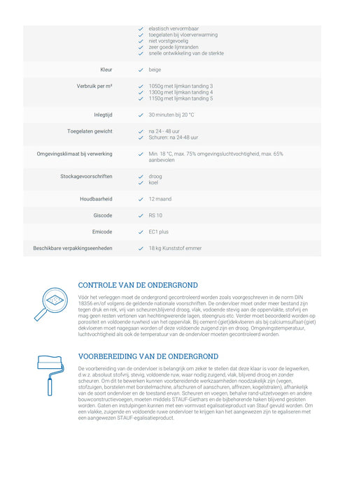 Stauf SMP-930 | Polymeer parketlijm 18 kg