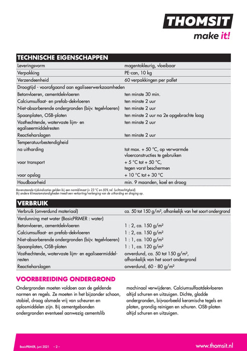 Thomsit Basic Primer 10 kg