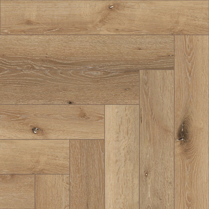 COREtec The Naturals Herringbone 804 Lumber | Visgraat Click PVC
