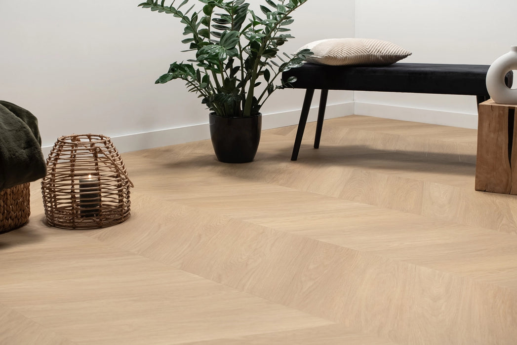 Floer Natuur Eiken - Hongaarse Punt PVC