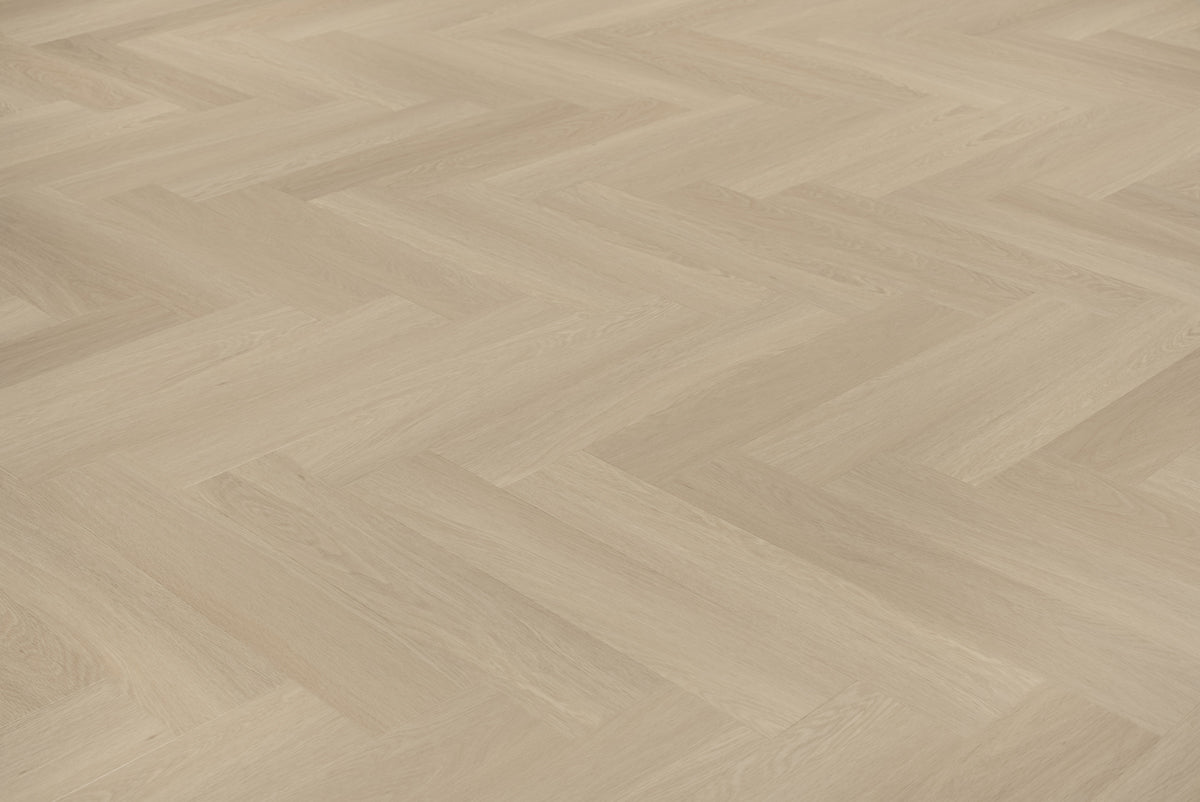 Sfeerbeeld Floer Beige Eiken - Visgraat Click PVC