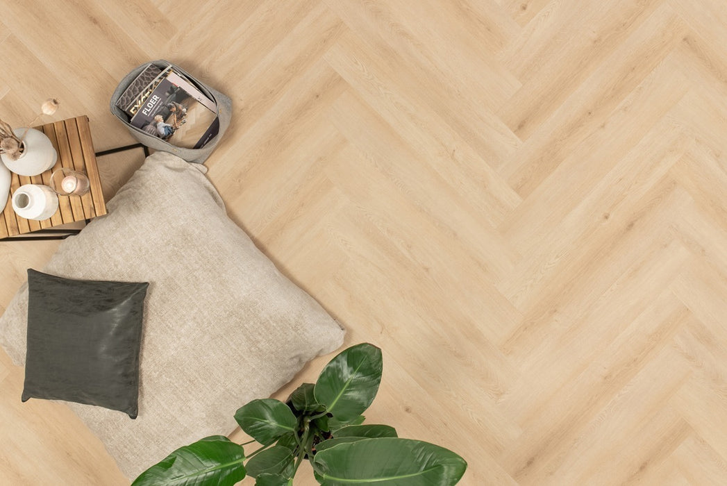 Floer Cetus Crème - Walvisgraat Click PVC