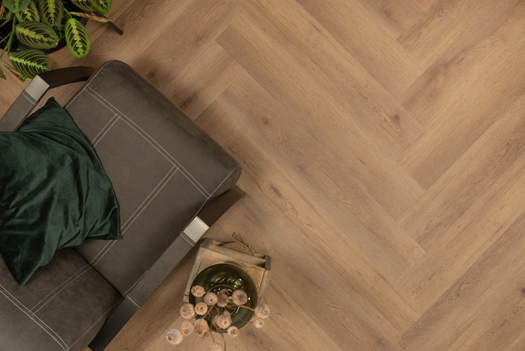Floer Narwal Nootbruin - Walvisgraat Click PVC