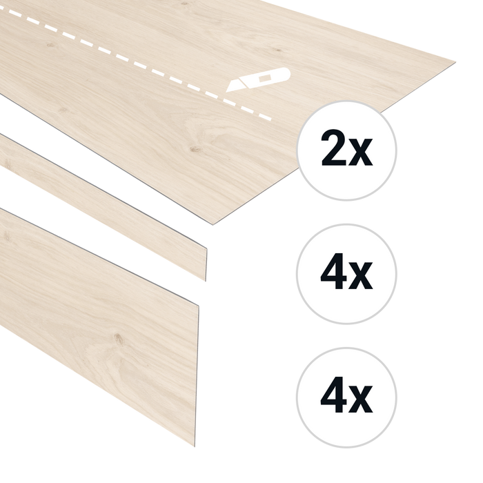 Douwes Dekker PVC Traptreden Set voor 4 treden - Cheesecake
