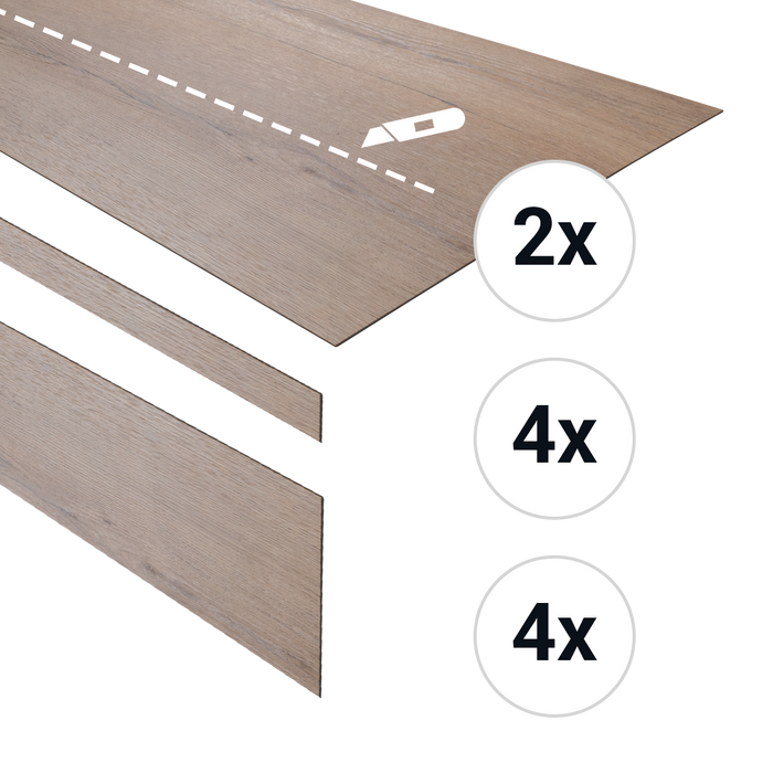 Douwes Dekker PVC Traptreden Set voor 4 treden - Gemberkoek UM