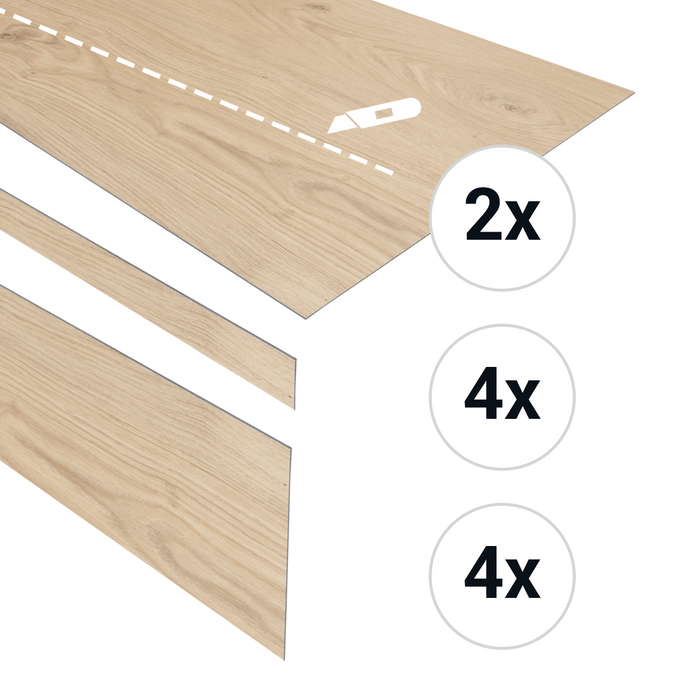 Douwes Dekker PVC Traptreden Set voor 4 treden - Panna Cotta