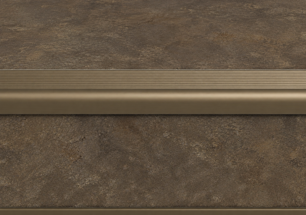 Douwes Dekker PVC Trap Slab - Brownie - Detail trapprofiel