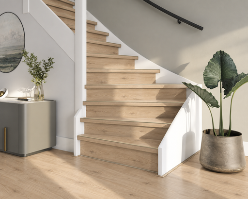 Douwes Dekker PVC Trap Slab - Panna Cotta - Sfeerbeeld