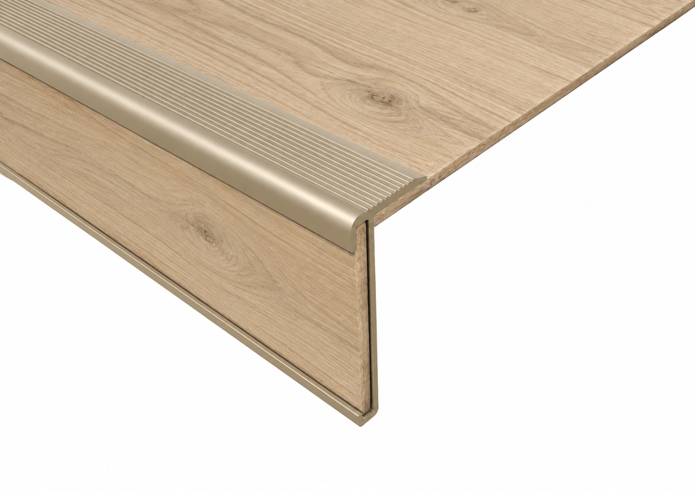 Douwes Dekker PVC Trap Slab - Panna Cotta - Perspectiefdetail