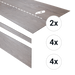 Douwes Dekker PVC Traptreden Set voor 4 treden - Spekkoek UM