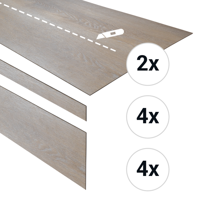 Douwes Dekker PVC Traptreden Set voor 4 treden - Honing
