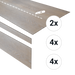 Douwes Dekker PVC Traptreden Set voor 4 treden - Honing