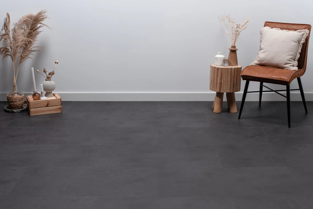 Floer Betonlook Zwart - Tegel Dryback Plak PVC