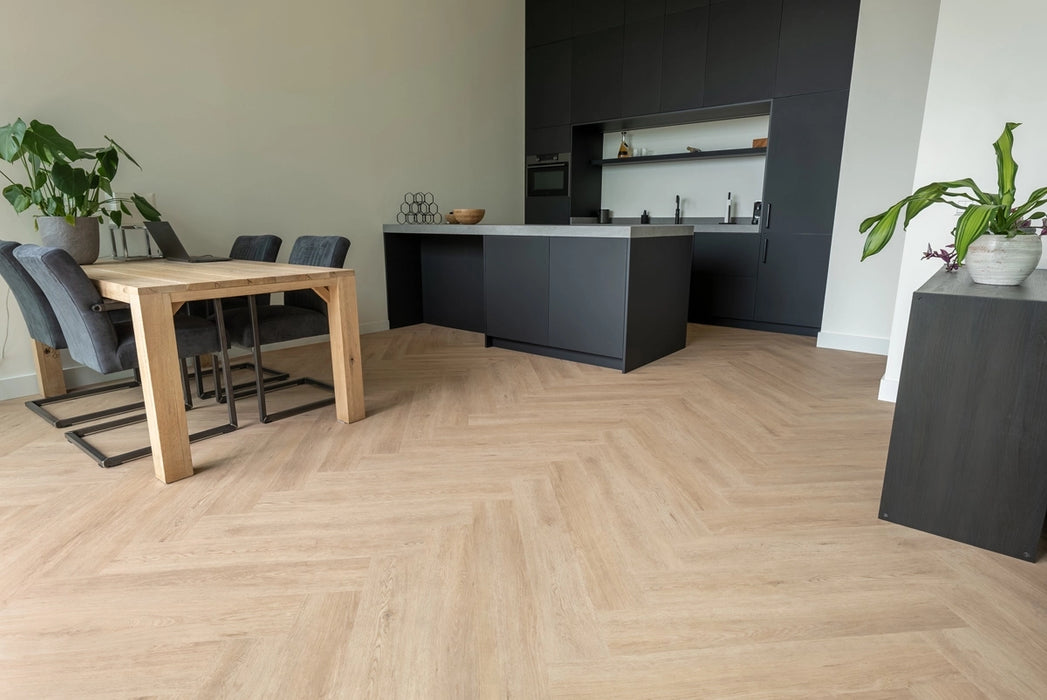 Floer Gaia Grijsbeige - Walvisgraat Click PVC