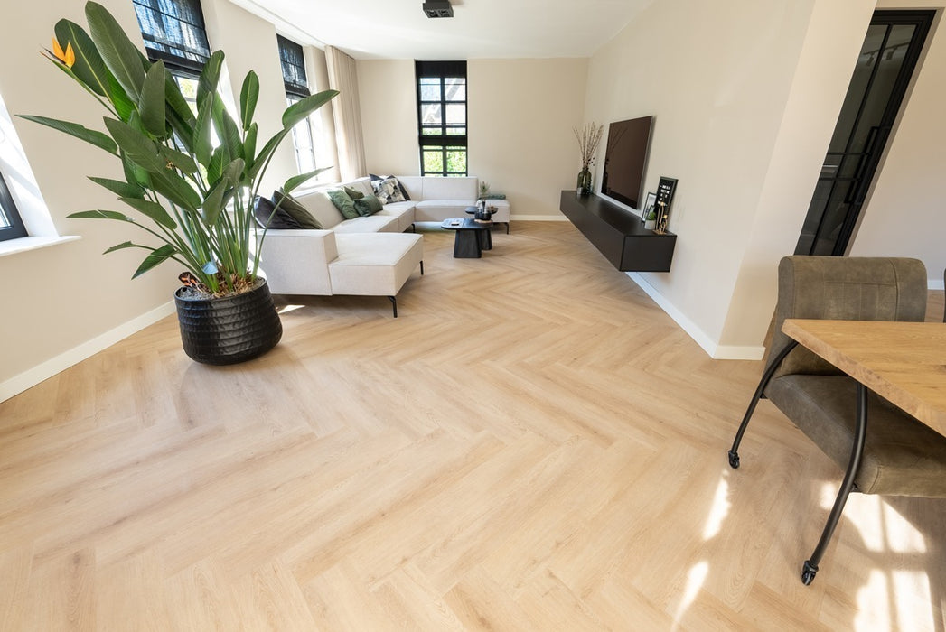 Floer Cetus Crème - Walvisgraat Dryback Plak PVC