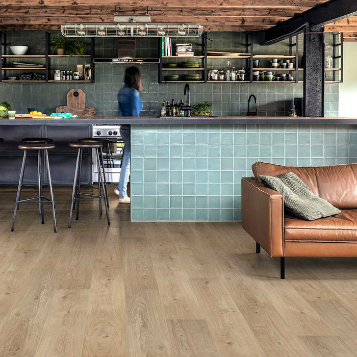 Floorify Lange Planken Champagne F017 | Click PVC Rigid