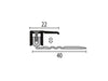 Afwerkprofiel 7 tot 15 mm | Zilver | 90 cm