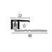 Afwerkprofiel 7 tot 15 mm | Zilver | 90 cm