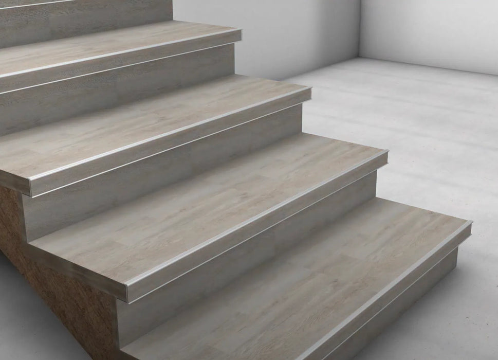 Trapprofiel 22x62mm | RVS geborsteld | voor laminaat 7 tot 9.5 mm