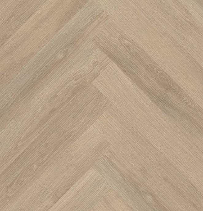 Staal van mFLOR Parva River Oak 41914 XL Visgraat Po | Dryback lijm PVC