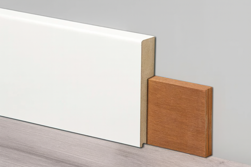 Overzetplinten | Gelakt RAL 9010 Gebroken wit / 18x90 mm (Met uitsparing 13x60mm)