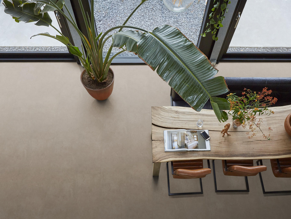 Ambiant Cerino XL Taupe | Tegel 90 x 90 Plak PVC Dryback
