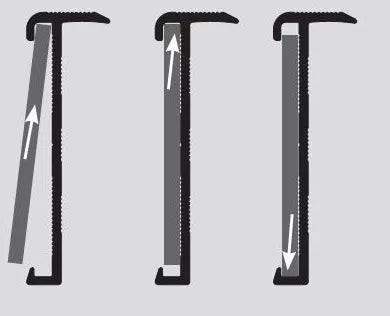 Trapprofiel 22x62mm | RVS geborsteld | voor laminaat 7 tot 9.5 mm