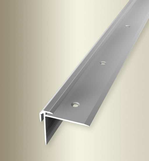 Inschuif traphoekprofiel | Antislip | ZILVER / 2.5 mm