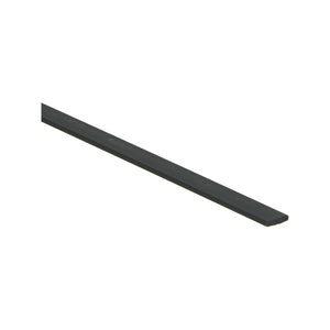 PVC Bies | Vloerbies Zwart 2.3 x 10mm x 100cm