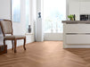 mFLOR 40813 Parva Broad Leaf Dark Sycamore | Visgraat PVC | Dryback