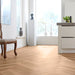 mFLOR 40822 Parva Broad Leaf Pure Sycamore | Visgraat PVC | Dryback