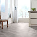 mFLOR 40828 Parva Broad Leaf Grey Sycamore | Visgraat PVC | Dryback