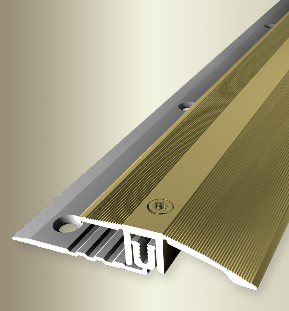 PROVISTON | Overgangsprofiel | Compensatie laminaat | Breedte 31.5 mm | Hoogteverschil 7-12 mm | Lengte 2000 mm | Aluminium profiel | RSV look | 1 stuk