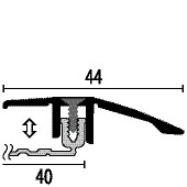 Overgangsprofiel 7 tot 15 mm Vloerdikte