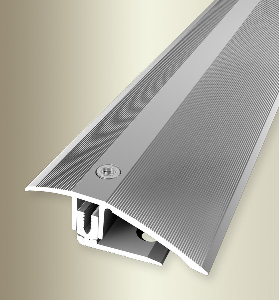 ALPENSTAHL Overgangsprofiel, zelfklevende platte rail voor vloeren, laminaat en nog veel meer. Lengte 100 cm, breedte 37 mm, deurlat in aluminium zilver ALPENSTAHL Overgangsprofiel, zelfklevende platte rail voor vloeren, laminaat en nog veel meer. Lengte 100 cm, breedte 37 mm, deurlat in aluminium zilver
