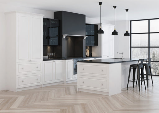 Sense VE40 White Rustic Oak | Visgraat PVC Dryback