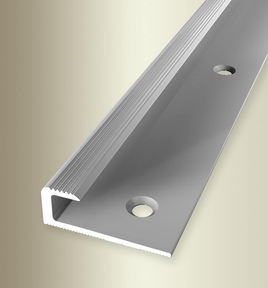 Inschuif eindprofiel 10mm | Zilver | voor 7mm Laminaat en Click PVC vloeren | 250cm 2